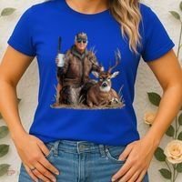 Trump Deer Hunting Donald Trump Old School Camouflage Women's T-Shirt thumb 2