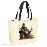 Trump Deer Hunting Donald Trump Old School Camouflage Tote Bag thumb 2