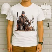 Trump Deer Hunting Donald Trump Old School Camouflage T-Shirt thumb 6