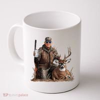 Trump Deer Hunting Donald Trump Old School Camouflage Coffee Mug thumb 0