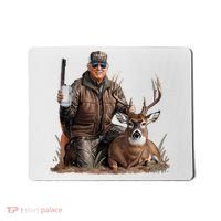 Trump Deer Hunting Donald Trump Old School Camouflage Mousepad thumb 0