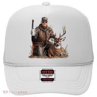 Trump Deer Hunting Donald Trump Old School Camouflage Hat thumb 0