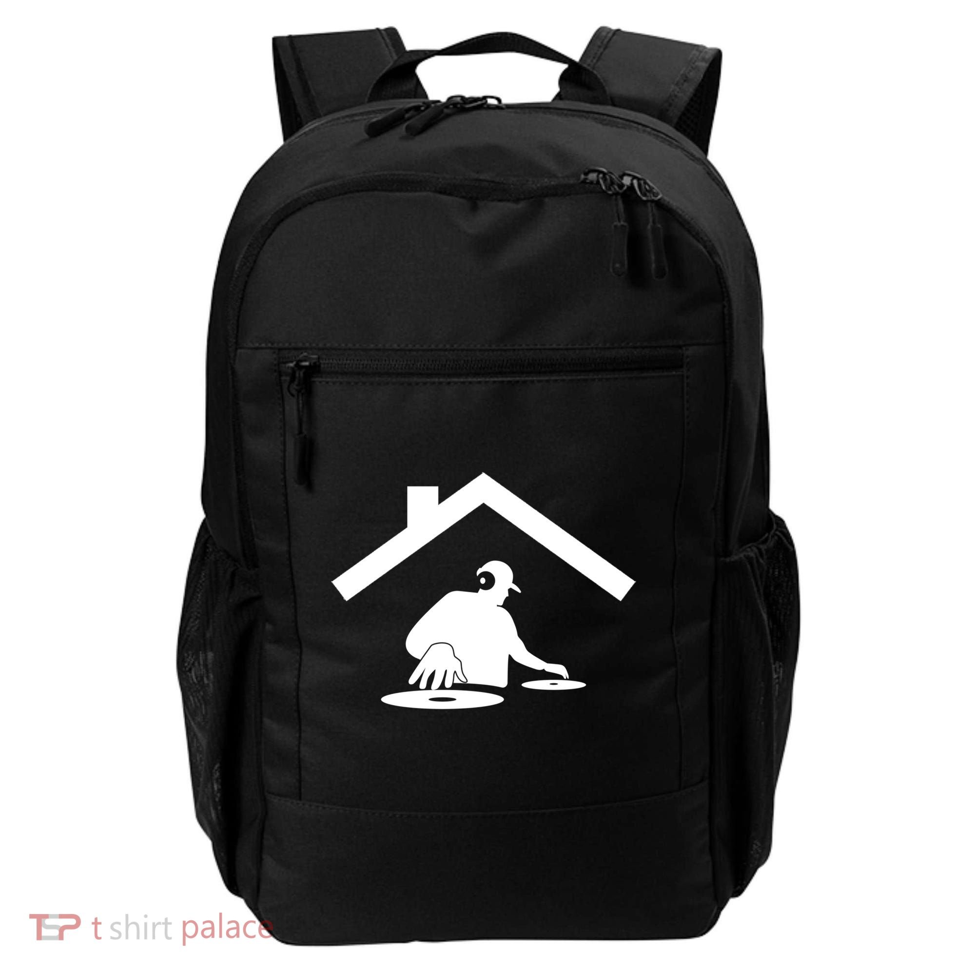 Turntable Dance House Dj Disc Beatmaker Music Producer Gift Backpack