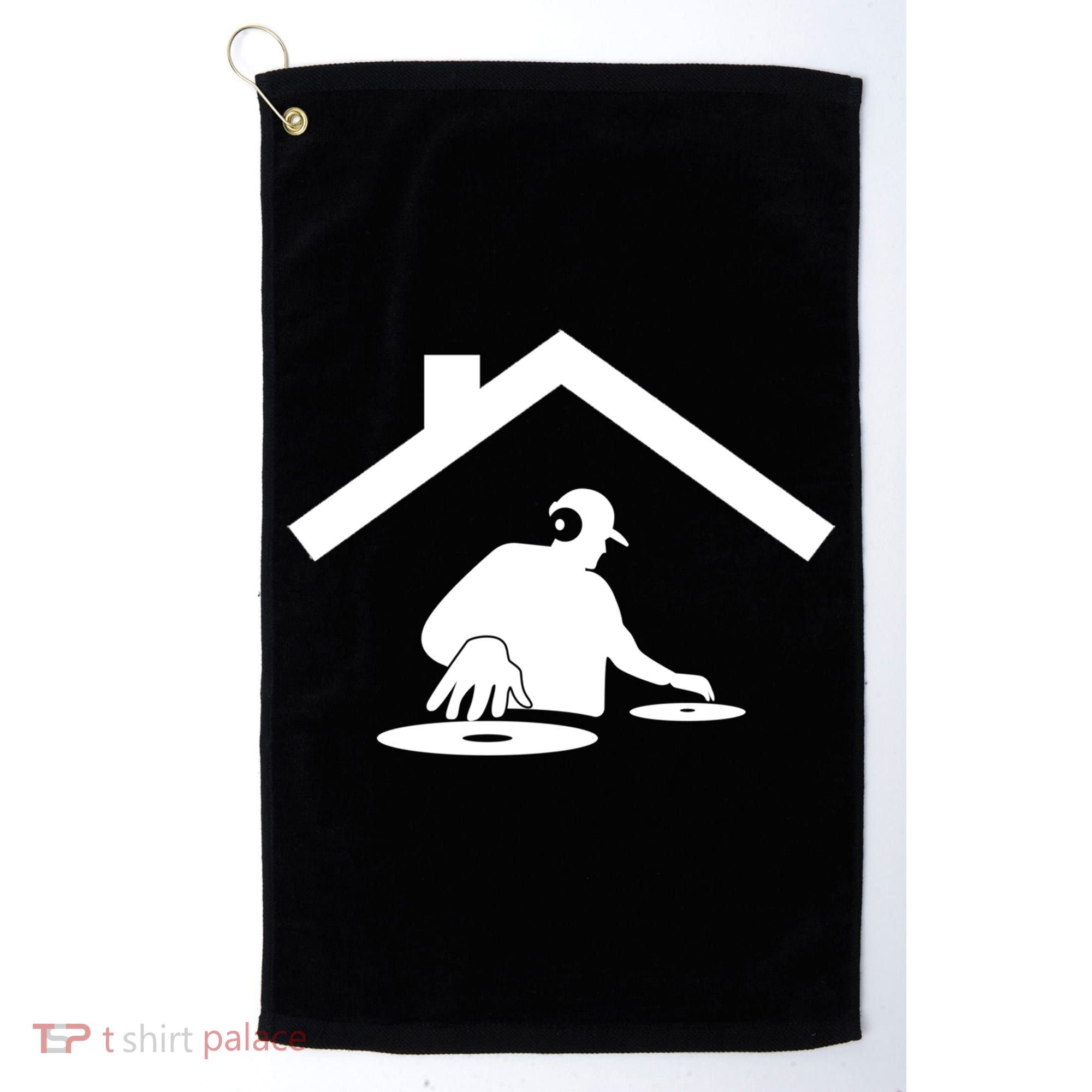 Turntable Dance House Dj Disc Beatmaker Music Producer Gift Golf Towel