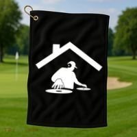 Turntable Dance House Dj Disc Beatmaker Music Producer Gift Golf Towel thumb 1