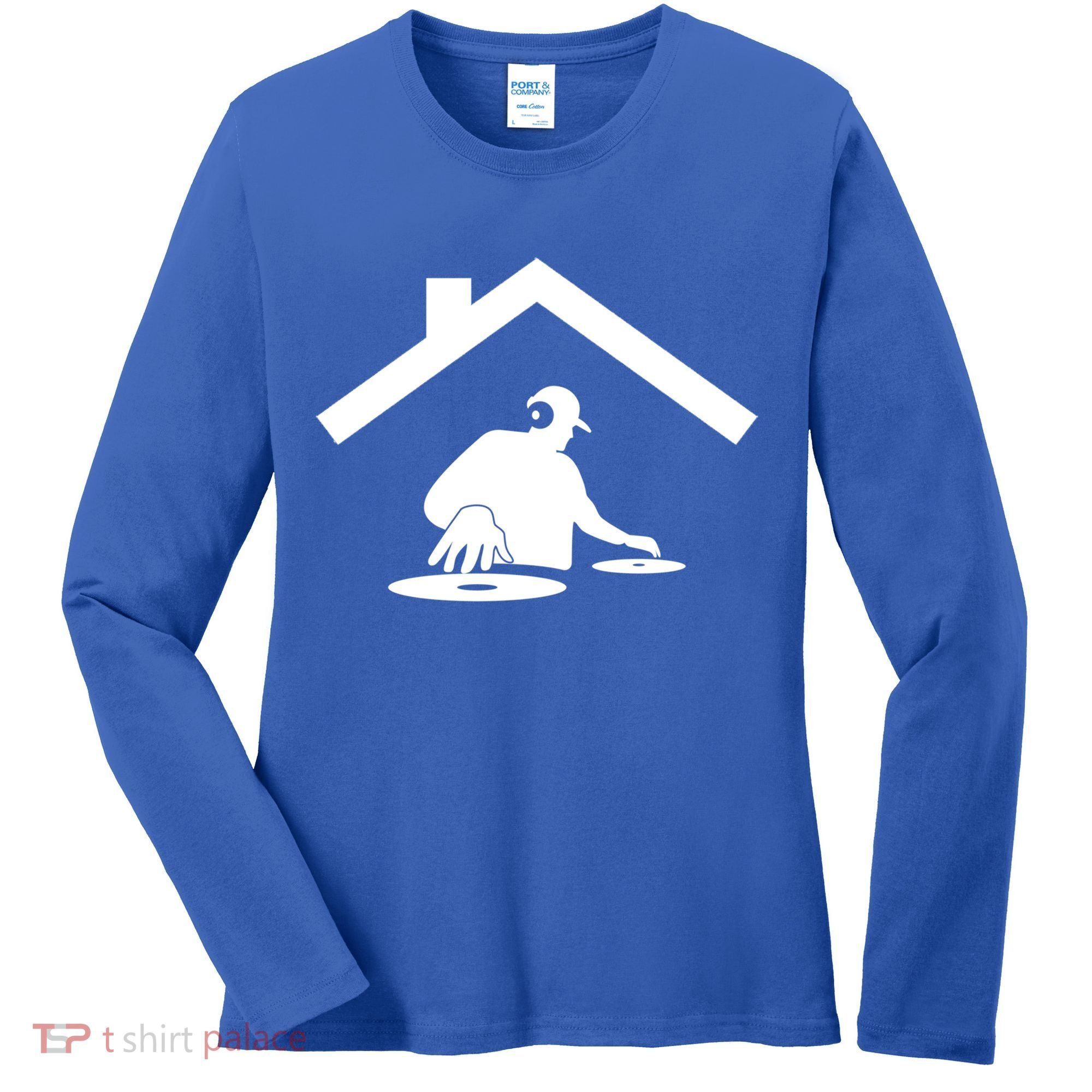 Turntable Dance House Dj Disc Beatmaker Music Producer Gift Women's Long Sleeve Shirt