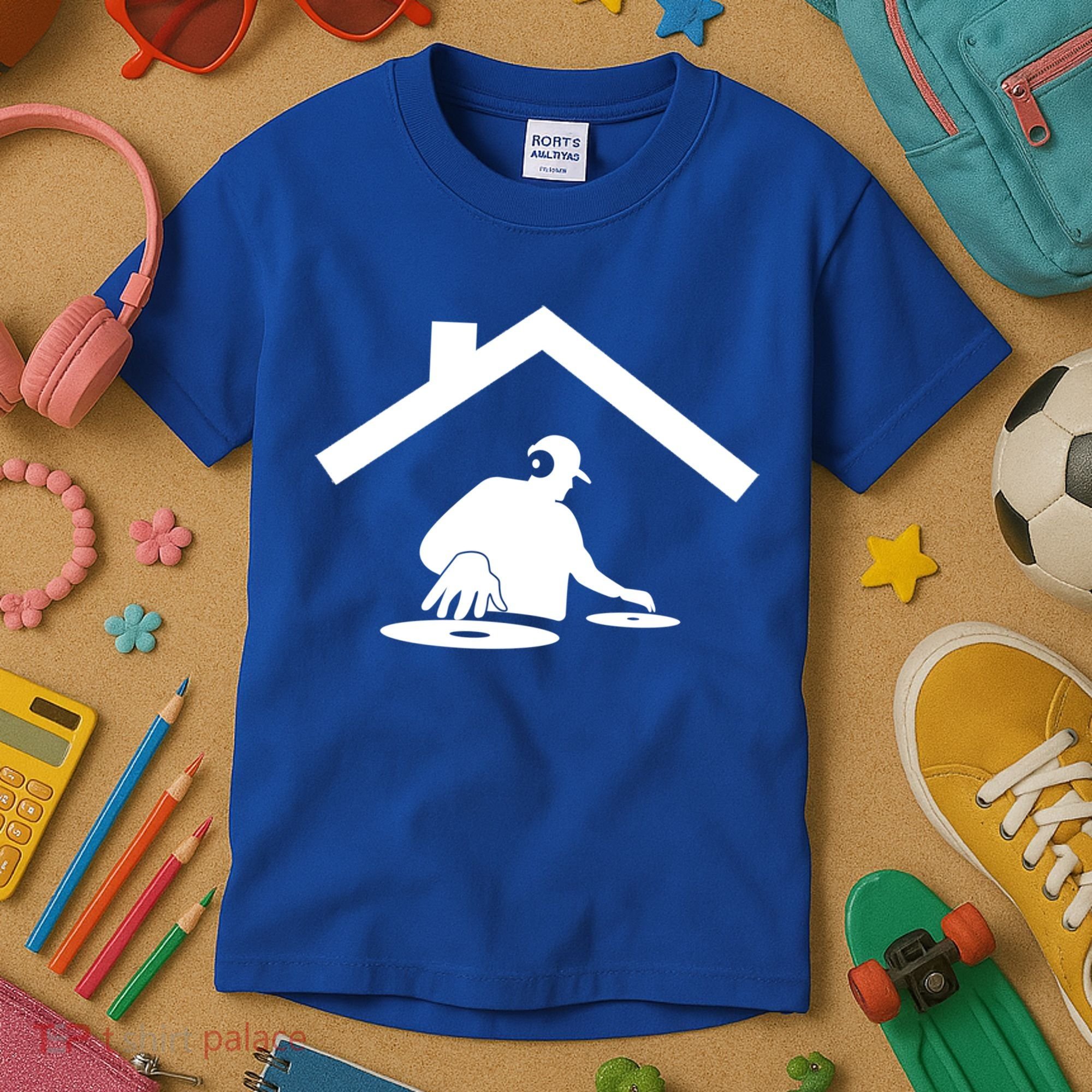 Turntable Dance House Dj Disc Beatmaker Music Producer Gift Kids T-Shirt