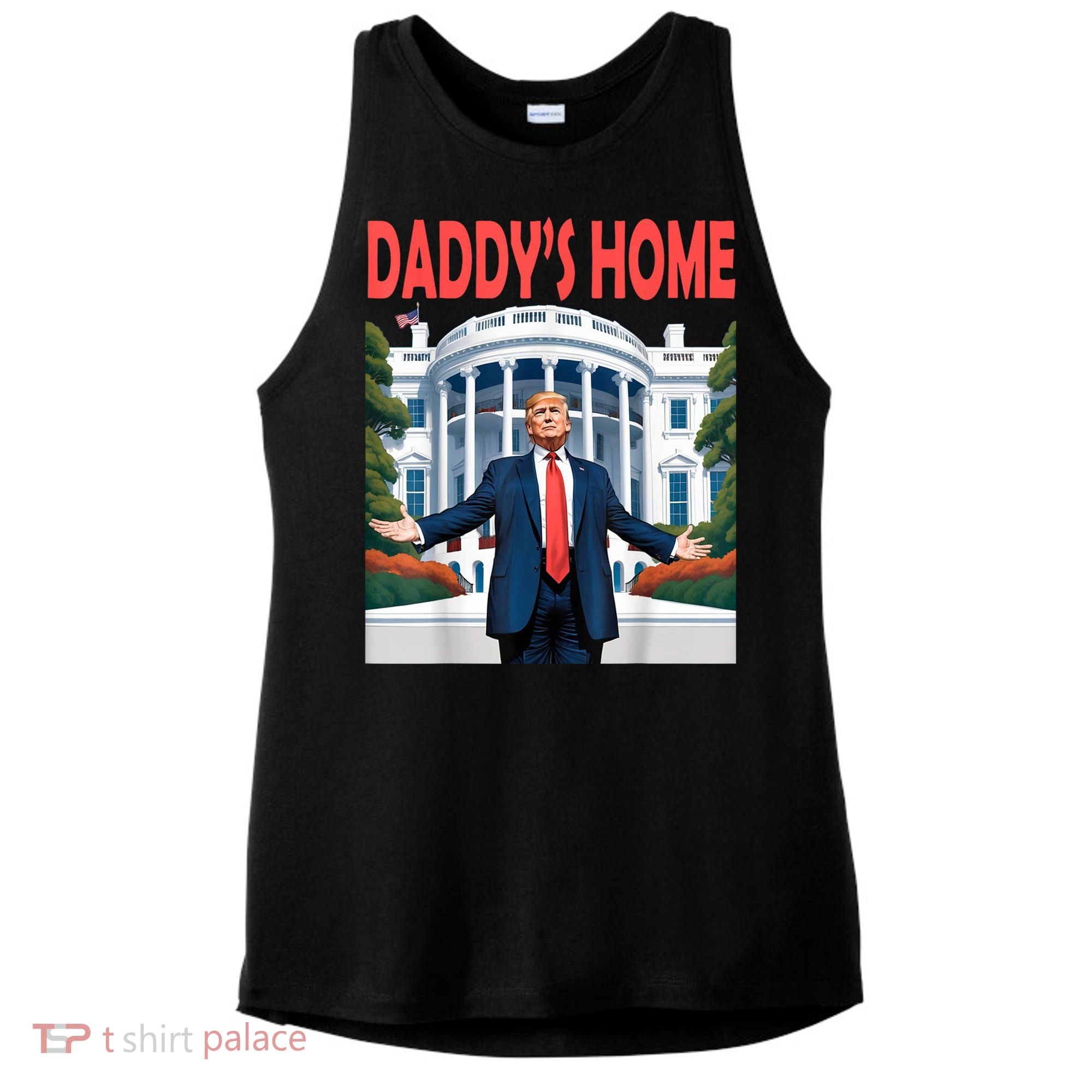 Trump Daddys Home White House Ladies PosiCharge Tri-Blend Wicking Tank