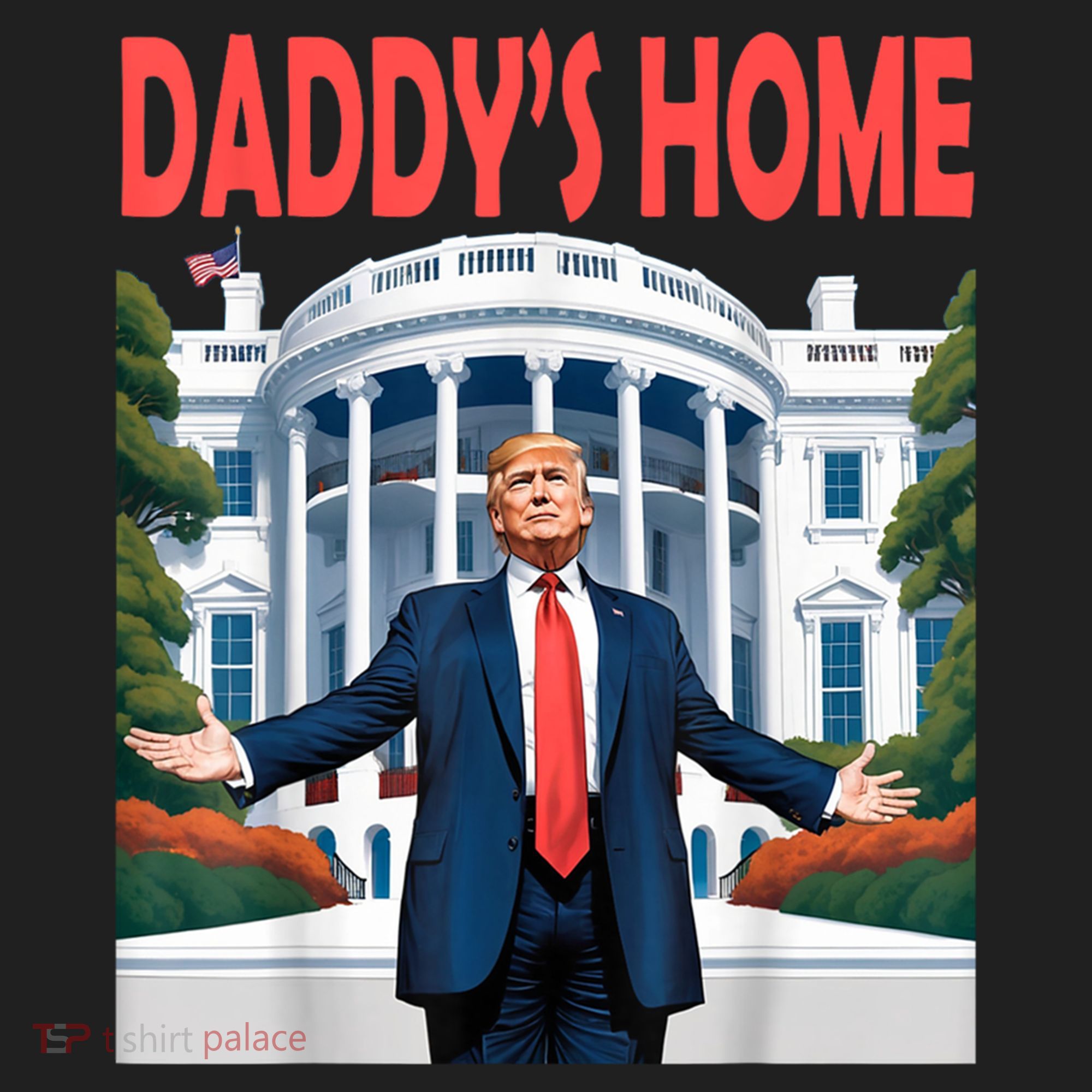 Trump Daddys Home White House Women's Sweatshirt