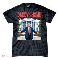Trump Daddys Home White House Tie-Dye T-Shirt thumb 0