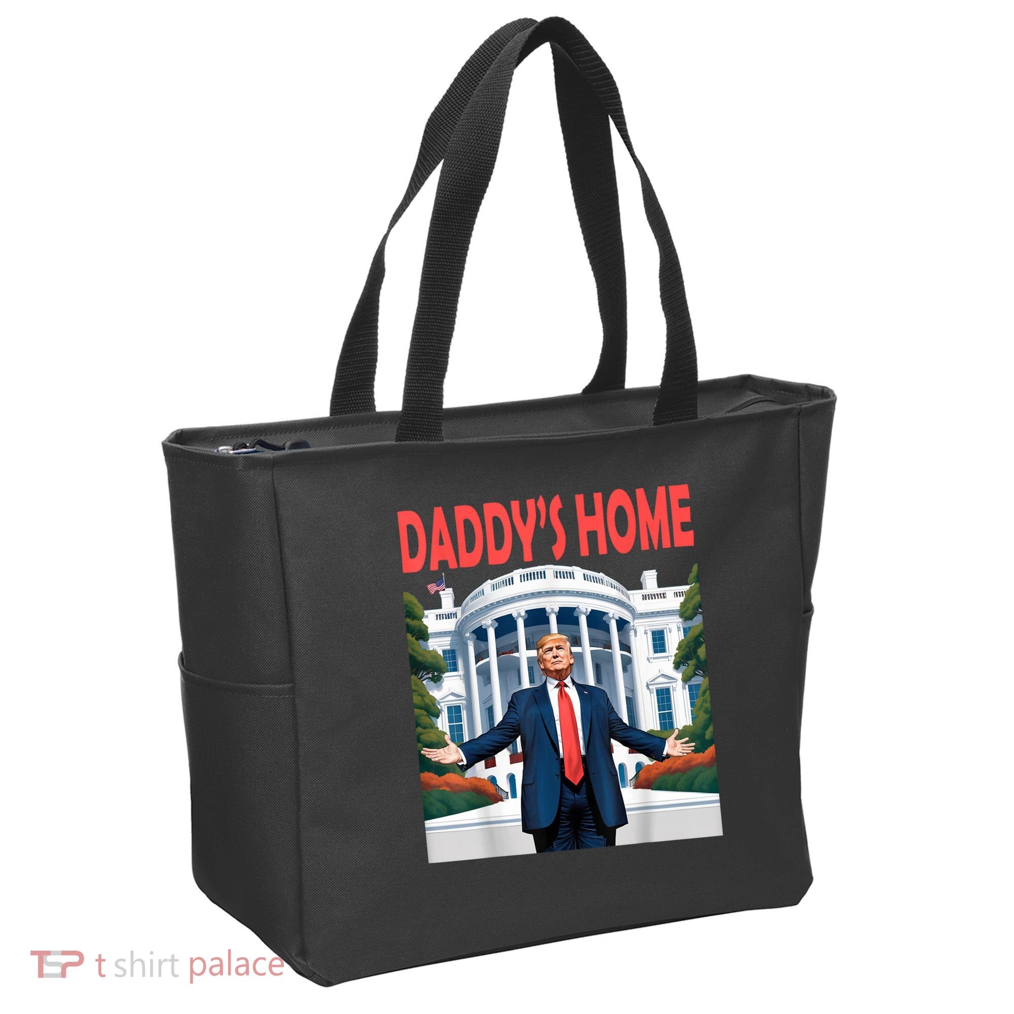Trump Daddys Home White House Tote Bag