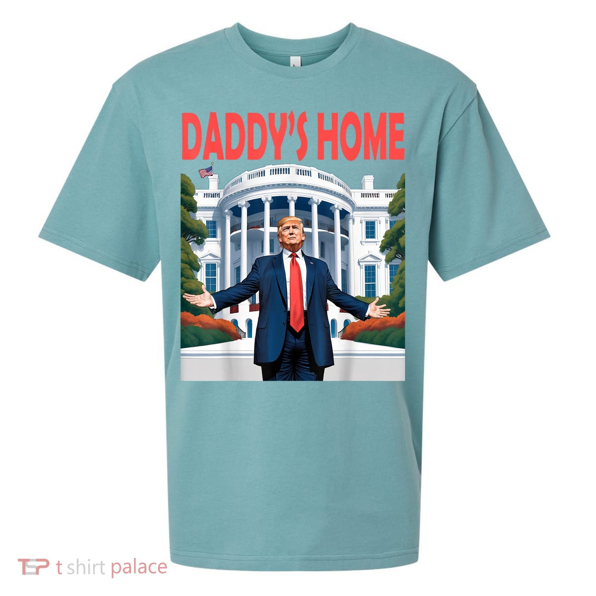 Trump Daddys Home White House Sueded Cloud Jersey T-Shirt