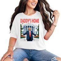 Trump Daddys Home White House Comfort Colors T-Shirt thumb 0