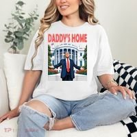 Trump Daddys Home White House Comfort Colors T-Shirt thumb 2