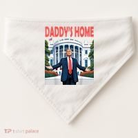 Trump Daddys Home White House USA-Made Doggie Bandana thumb 0