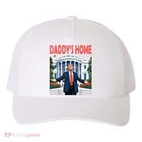Trump Daddys Home White House Yupoong Adult 5-Panel Trucker Hat thumb 0