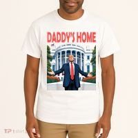 Trump Daddys Home White House Tall T-Shirt thumb 2