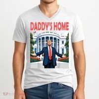 Trump Daddys Home White House V-Neck T-Shirt thumb 2