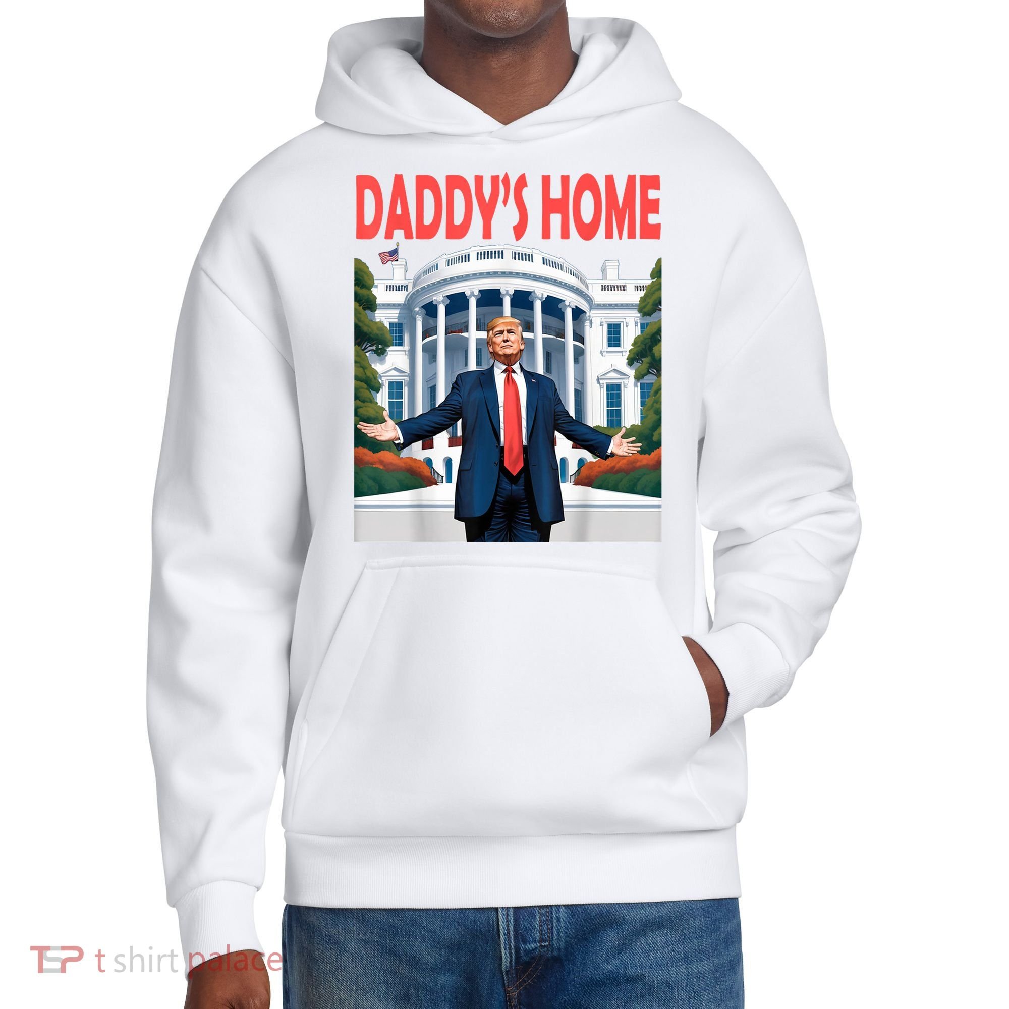 Trump Daddys Home White House District V.I.T. Heavyweight Hoodie