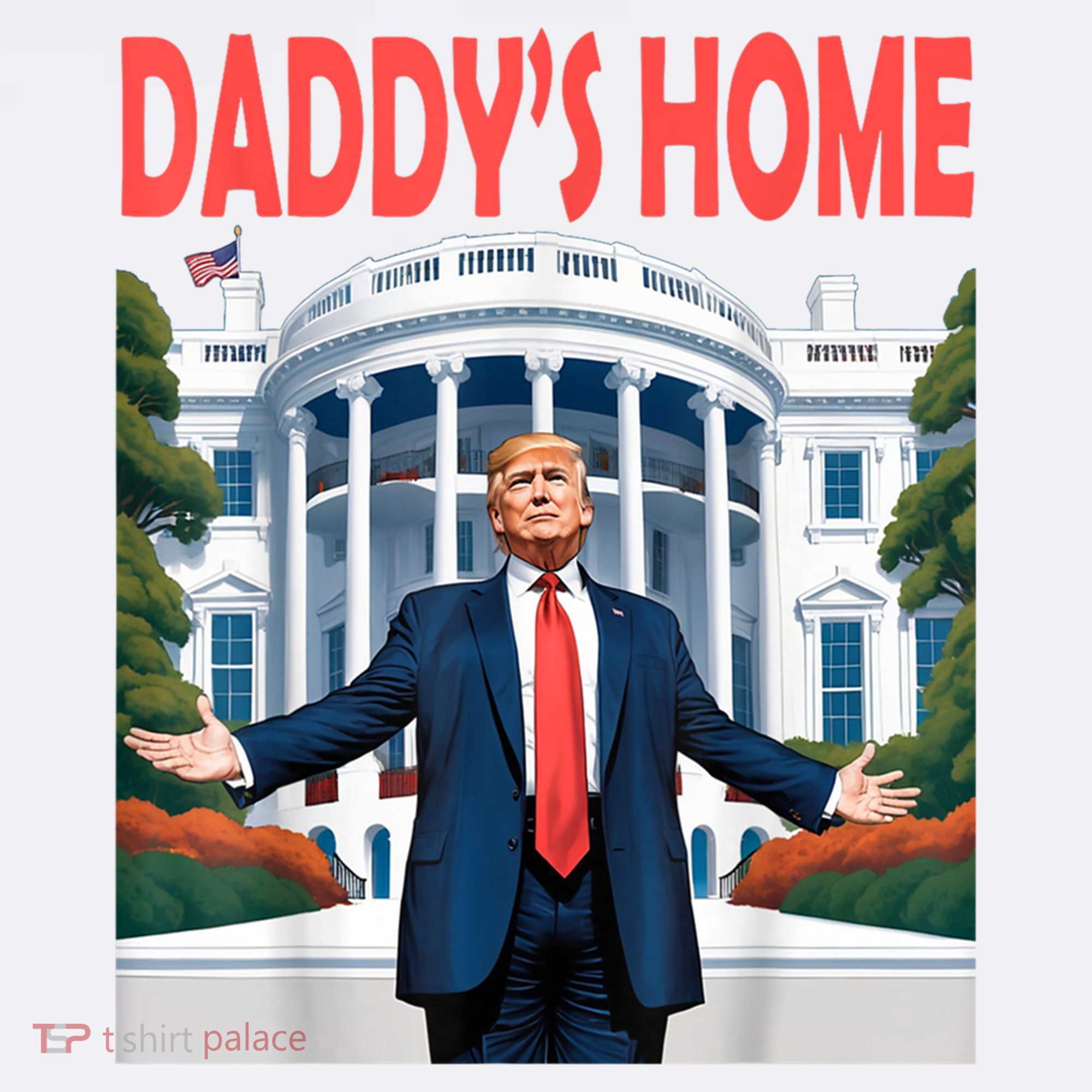 Trump Daddys Home White House Women's Hoodie