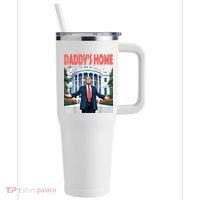 Trump Daddys Home White House 40oz Vacuum Insulated Stainless Steel Travel Tumbler thumb 0