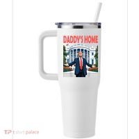 Trump Daddys Home White House 40oz Vacuum Insulated Stainless Steel Travel Tumbler thumb 2