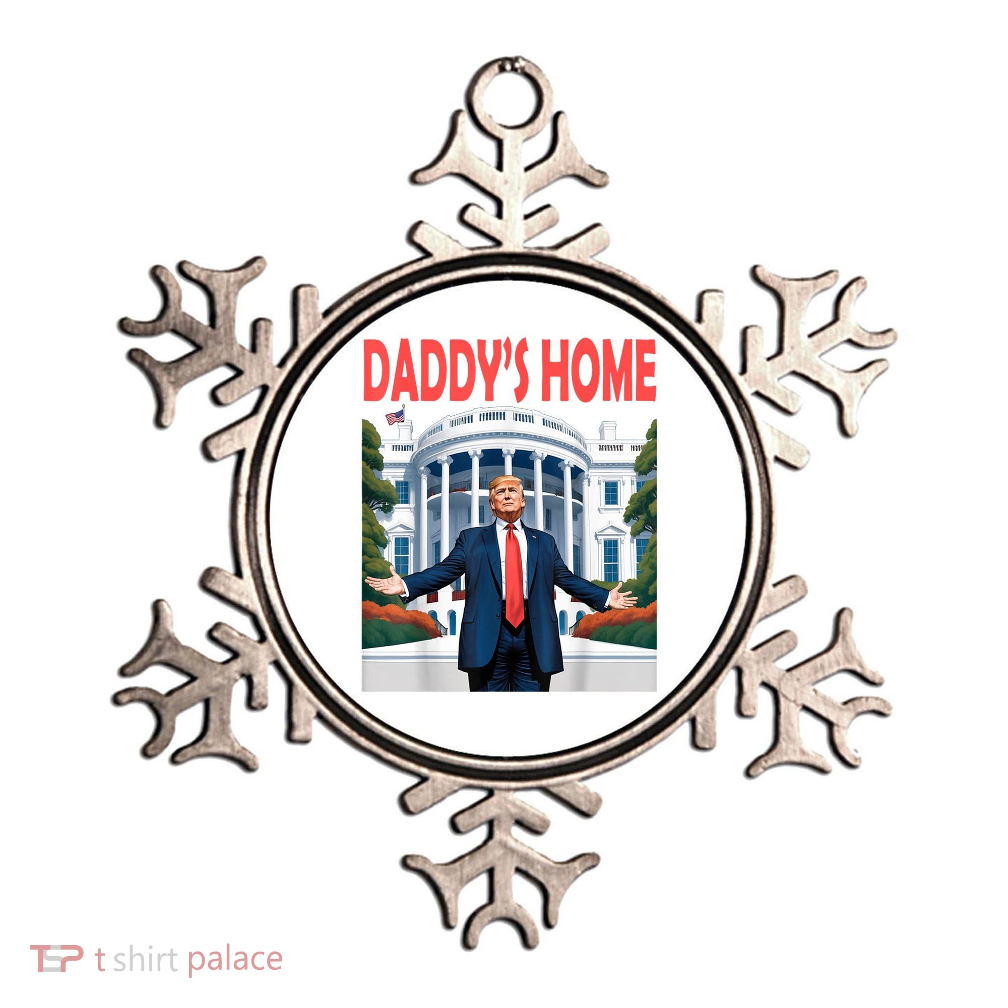 Trump Daddys Home White House Ornament