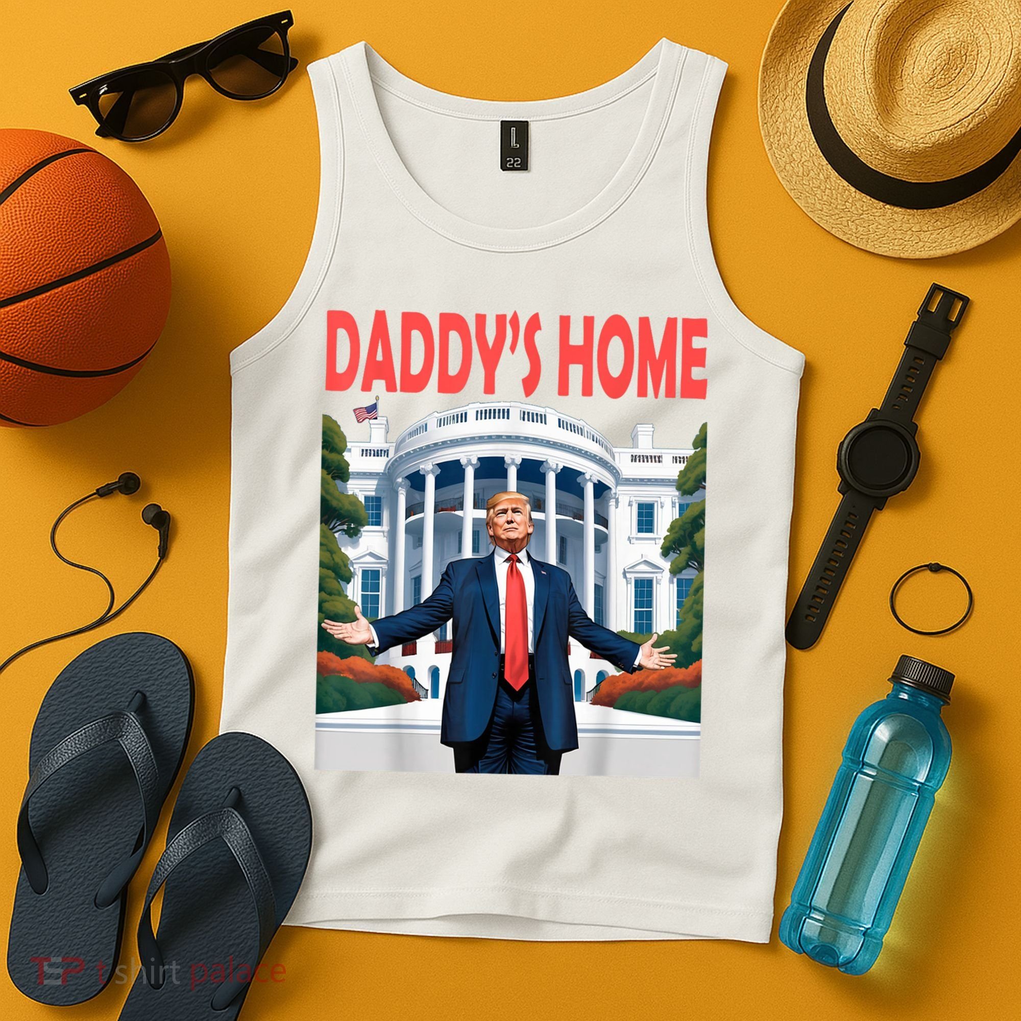 Trump Daddys Home White House Tank Top