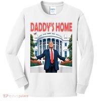 Trump Daddys Home White House Kids Long Sleeve Shirt thumb 0