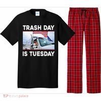 Trash Day Is Tuesday Trump Garbage Truck Love America Pajama Set thumb 0