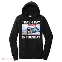 Trash Day Is Tuesday Trump Garbage Truck Love America Women's Hoodie thumb 0