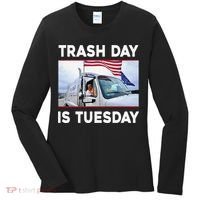 Trash Day Is Tuesday Trump Garbage Truck Love America Women's Long Sleeve Shirt thumb 0