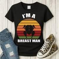 Thanksgiving Day I’m A Breast Man Turkey Women's T-Shirt thumb 3