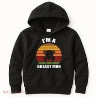 Thanksgiving Day I’m A Breast Man Turkey Kids Hoodie thumb 0