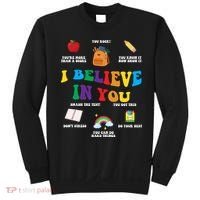 Testing Day I Believe In You State Test Teacher Sweatshirt thumb 0