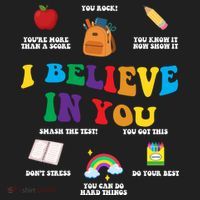 Testing Day I Believe In You State Test Teacher Beanie thumb 2