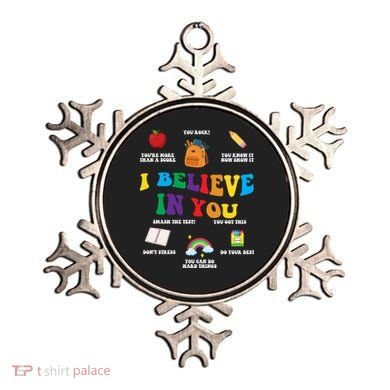 Testing Day I Believe In You State Test Teacher Ornament