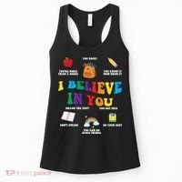Testing Day I Believe In You State Test Teacher Women's Tank Top thumb 0