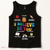 Testing Day I Believe In You State Test Teacher Tank Top thumb 2