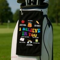 Testing Day I Believe In You State Test Teacher Golf Towel thumb 2
