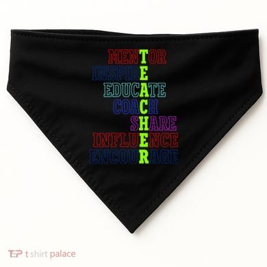 Teacher Definition Inspirational USA-Made Doggie Bandana