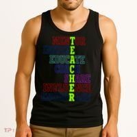 Teacher Definition Inspirational Tank Top thumb 3