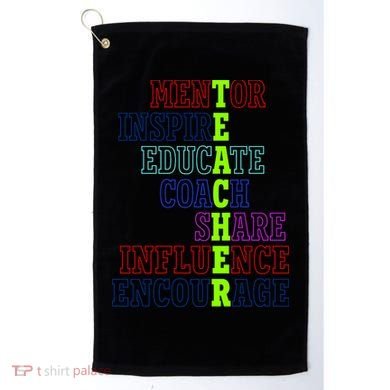 Teacher Definition Inspirational Golf Towel