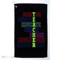 Teacher Definition Inspirational Golf Towel thumb 0