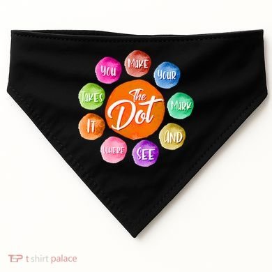 The DOT International Dot Day USA-Made Doggie Bandana