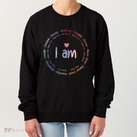 Tie Dye I Am Inspiration Christian Religious Bible Verses Women's Sweatshirt thumb 0