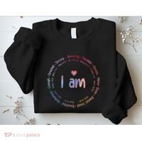 Tie Dye I Am Inspiration Christian Religious Bible Verses Sweatshirt thumb 2