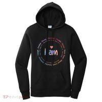 Tie Dye I Am Inspiration Christian Religious Bible Verses Women's Hoodie thumb 0