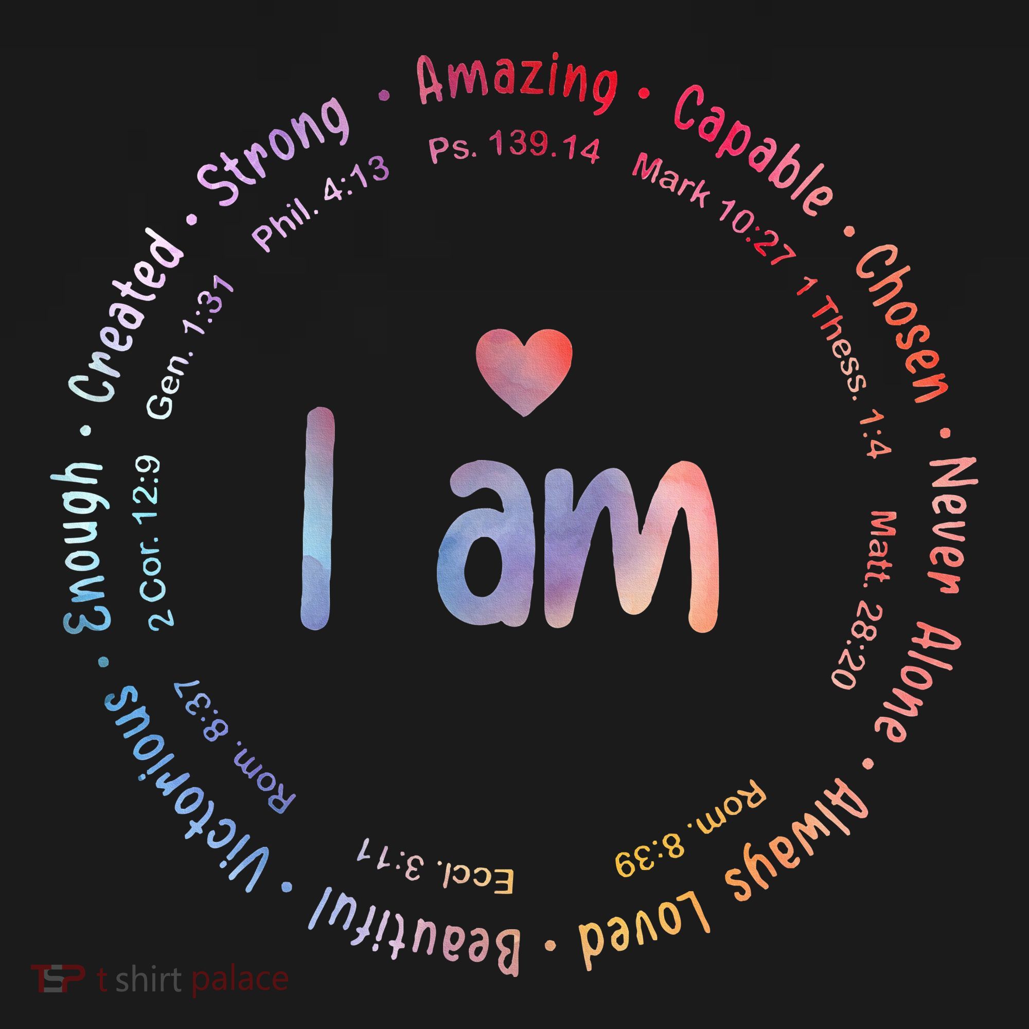 Tie Dye I Am Inspiration Christian Religious Bible Verses Women's Hoodie