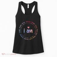 Tie Dye I Am Inspiration Christian Religious Bible Verses Women's Tank Top thumb 0